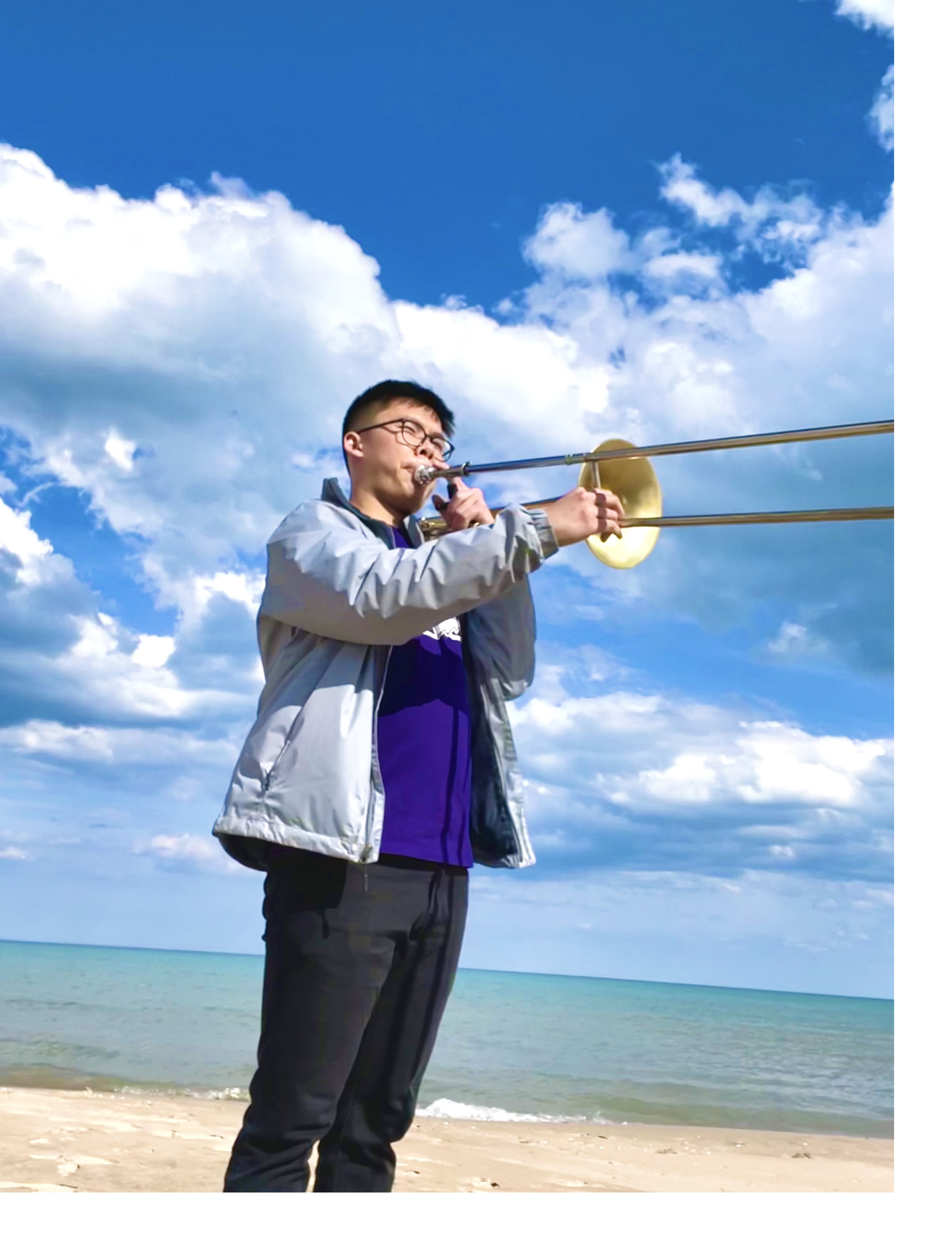 Trombonist Dustin Nguyen